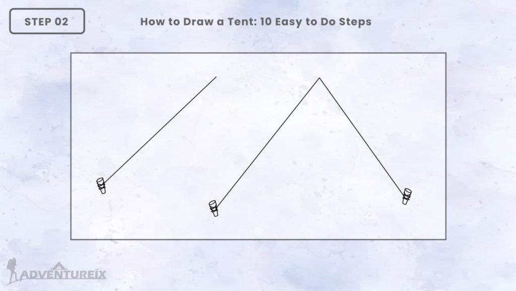 How to Draw a Tent_ Step 2