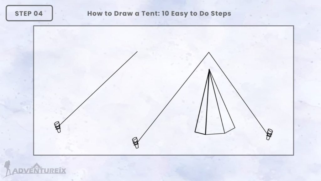 How to Draw a Tent_ Step 4