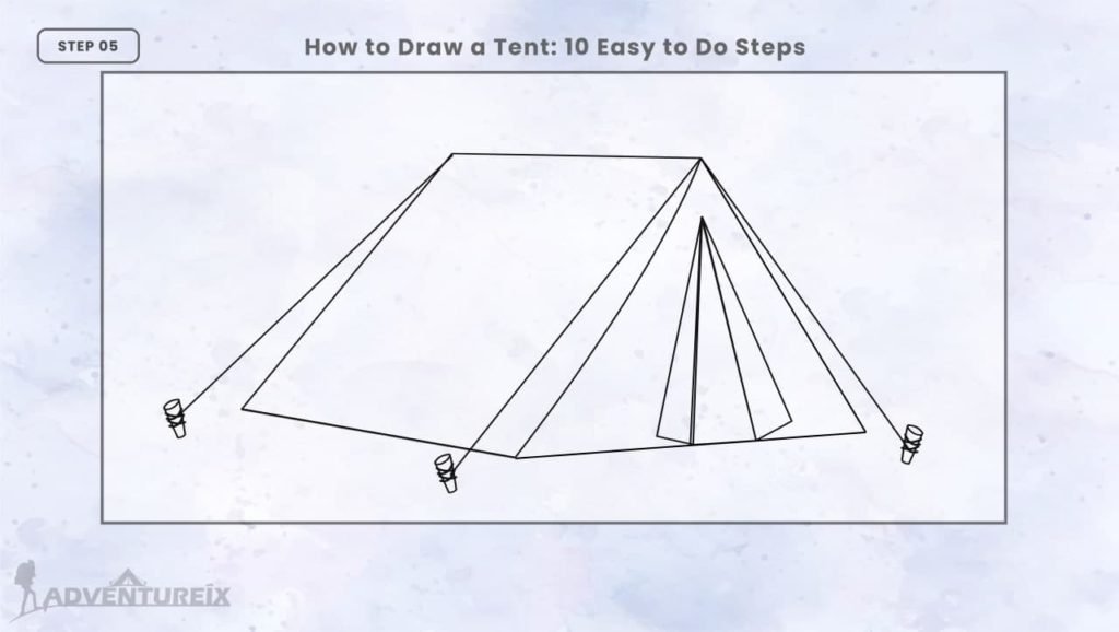 How to Draw a Tent_ Step 5
