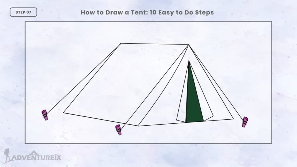 How to Draw a Tent_ Step 7