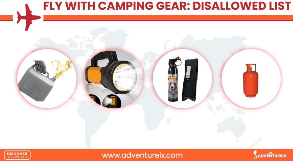How to Fly With Camping Gear _ Disallowed
