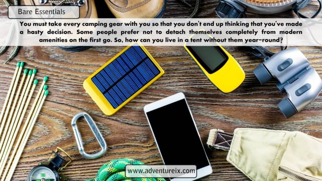 Live in a tent for a long term living _ Bare essentials