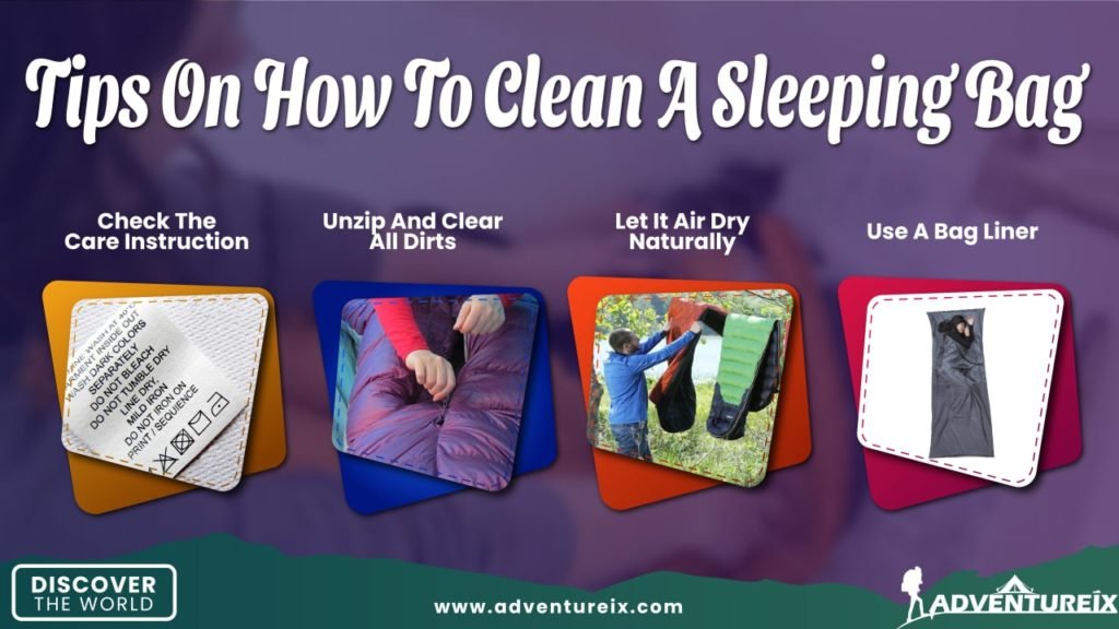 Sleeping bags can be washed - Tips