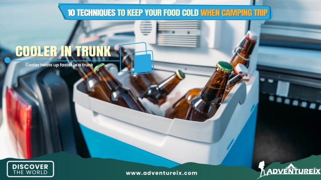Keep Your Food Cold While Traveling _ Cooler in trunk
