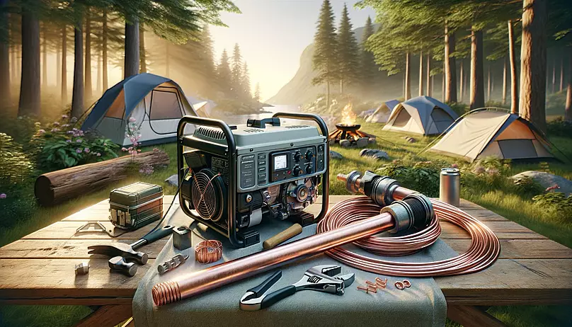 ools and equipment needed to ground a portable camping generator