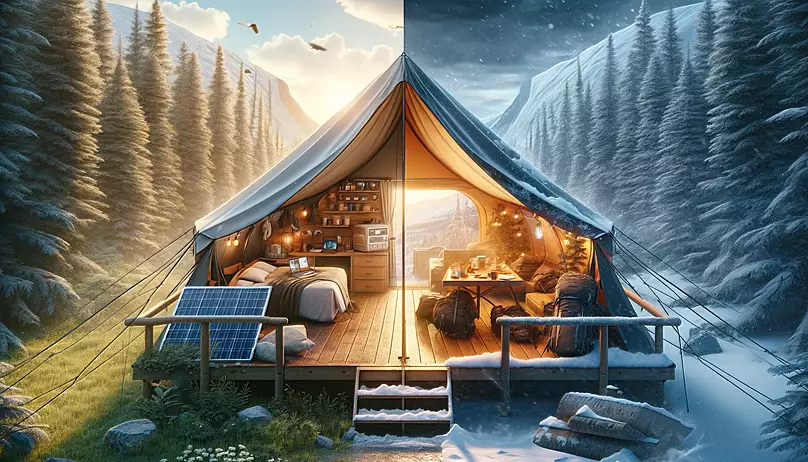 Pros and cons of tent living for all seasons