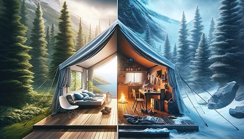 Pros and Cons of Living in a Tent - 00 The pros and cons of living in a tent year-round