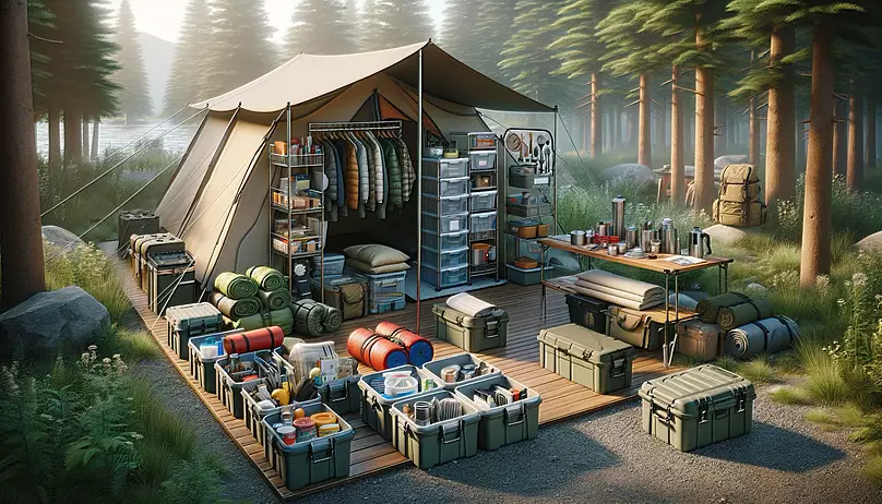 Storage and organization solutions specifically tailored for camping